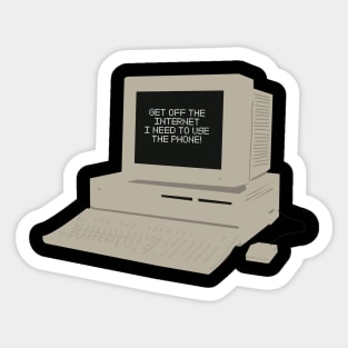 90s Desktop Computer dial up internet Sticker